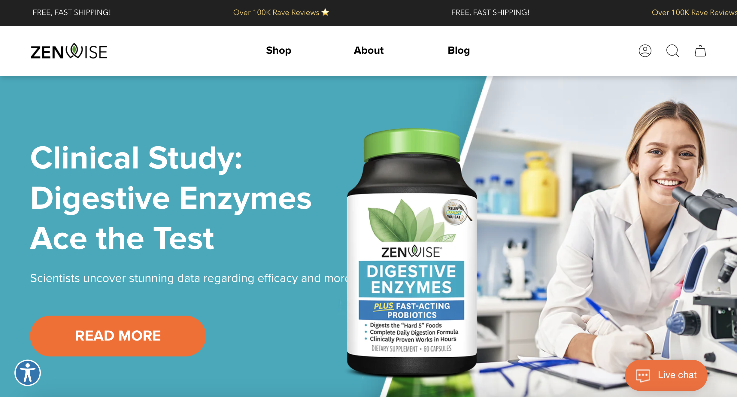 Zenwise homepage